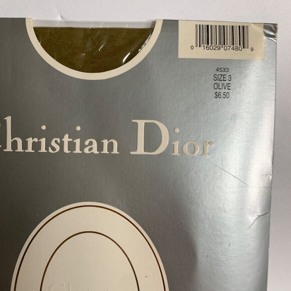 Christian Dior Vintage Diorissimo Ultra Sheer Pantyhose Sandalfoot Control Top 4 - Picture 3 of 5